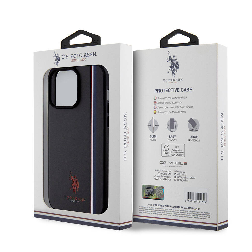 U.S. Polo Assn. iPhone 15 Pro Max Orjinal Lisanslı Üç Renk Şerit Tasarımlı Baskı Logolu Telefon Kılıfı - 23 U.S. Polo Assn. iPhone 15 Pro Max Orjinal Lisanslı Üç Renk Şerit Tasarımlı Baskı Logolu Telefon Kılıfı - 23